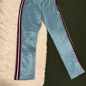 American Apparel Mens Blue Joggers with Stripes